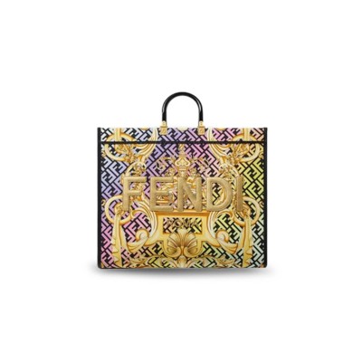 FENDI FENDACE SUNSHINE LARGE TOTE BAG 10066641A046345B67F (48*41*20cm)